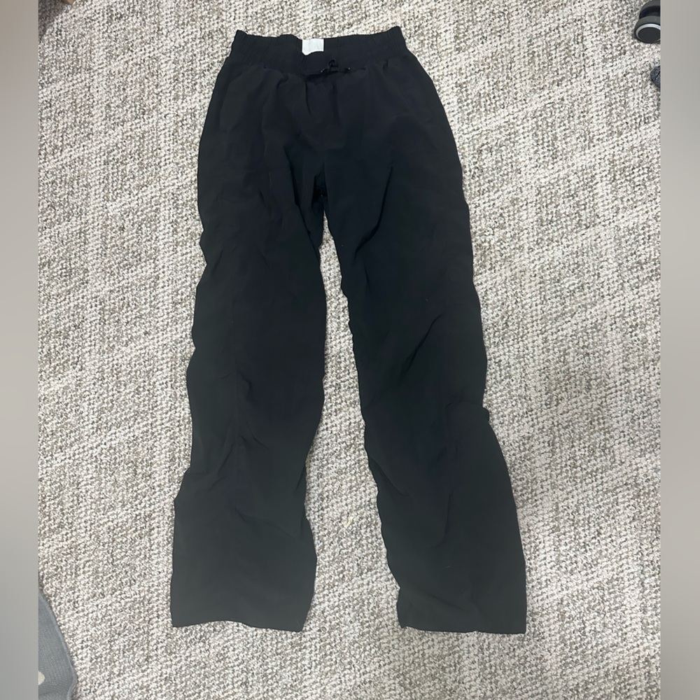 Black athletic track pants